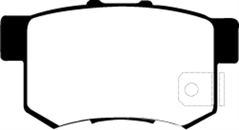 EBC 05-06 Honda CR-V 2.4 Greenstuff Rear Brake Pads thumbnail 5