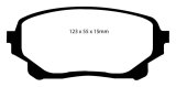 EBC 05-06 Suzuki XL-7 2.7 Greenstuff Front Brake Pads thumbnail 4