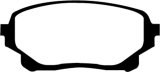 EBC 05-06 Suzuki XL-7 2.7 Greenstuff Front Brake Pads thumbnail 5