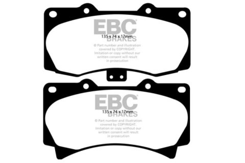 EBC 05-07 Hummer H3 3.5 Yellowstuff Front Brake Pads thumbnail 5