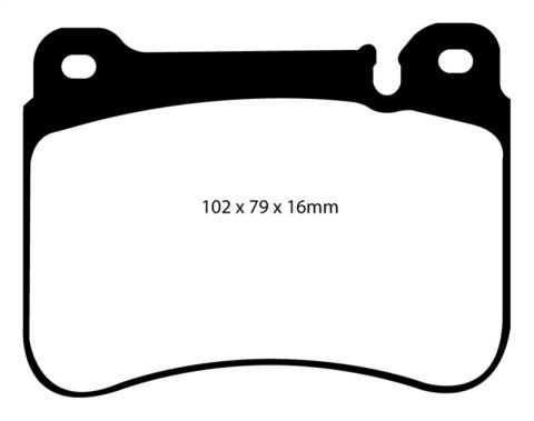 EBC 05-07 Mercedes-Benz C230 (W203) 2.5 Sport Sedan Redstuff Front Brake Pads thumbnail 1