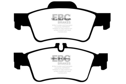 EBC 05-07 Mercedes-Benz CLS500 5.0 Bluestuff Rear Brake Pads thumbnail 5