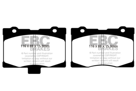 EBC 05-08 Acura RL 3.5 Greenstuff Front Brake Pads thumbnail 2