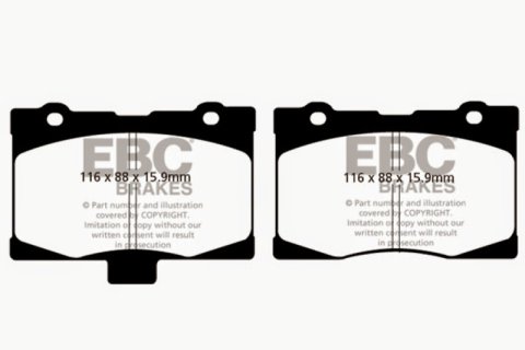 EBC 05-08 Acura RL 3.5 Yellowstuff Front Brake Pads thumbnail 6
