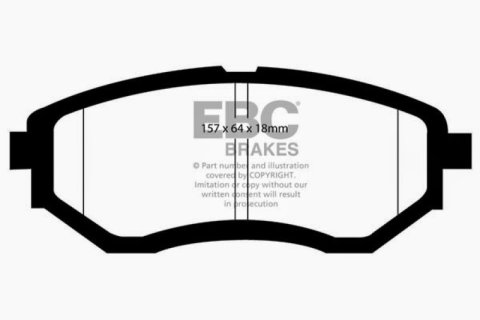 EBC 05-08 Subaru Tribeca 3.0 Extra Duty Front Brake Pads thumbnail 1