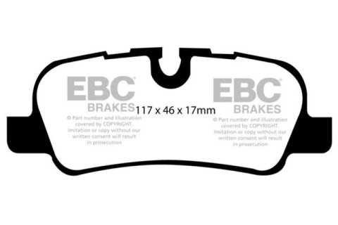 EBC 05-10 Land Rover LR3 4.4 Greenstuff Rear Brake Pads thumbnail 5
