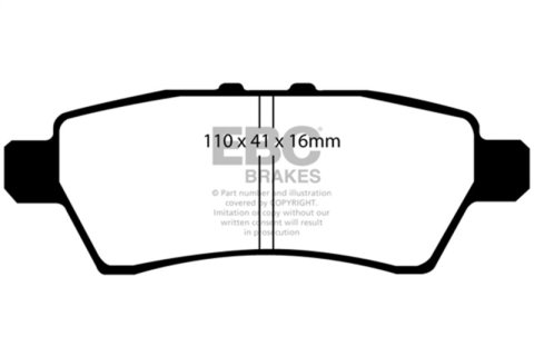 EBC 05-12 Nissan Pathfinder 4.0 Yellowstuff Rear Brake Pads thumbnail 1