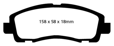 EBC 05-14 Honda Ridgeline 3.5 Greenstuff Front Brake Pads thumbnail 1