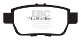 EBC 05-14 Honda Ridgeline 3.5 Greenstuff Rear Brake Pads thumbnail 1