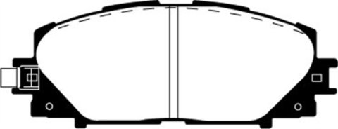 EBC 06+ Toyota Yaris 1.5 Greenstuff Front Brake Pads thumbnail 2