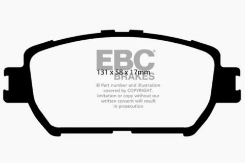 EBC 06-07 Lexus GS300 3.0 Ultimax2 Front Brake Pads thumbnail 2