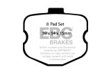 EBC 06-08 Chevrolet Corvette (C6) 7.0 (Z06) Redstuff Rear Brake Pads thumbnail 4