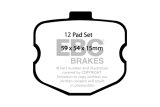 EBC 06-08 Chevrolet Corvette (C6) 7.0 (Z06) Yellowstuff Front Brake Pads thumbnail 6