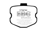 EBC 06-08 Chevrolet Corvette (C6) 7.0 (Z06) Yellowstuff Rear Brake Pads thumbnail 4