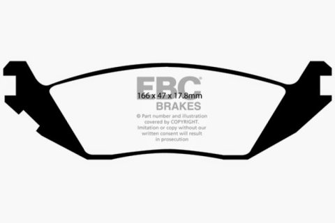 EBC 06-09 Chrysler Aspen 4.7 Greenstuff Rear Brake Pads thumbnail 4