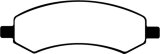 EBC 06-09 Chrysler Aspen 4.7 Ultimax2 Front Brake Pads thumbnail 6