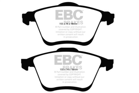 EBC 06-09 Mazda 6 2.3 Turbo (Mazdaspeed) Redstuff Front Brake Pads thumbnail 6