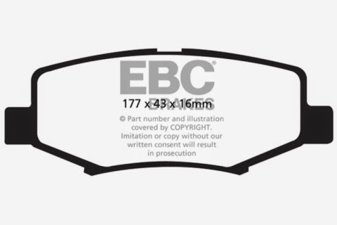 EBC 06-11 Dodge Nitro 3.7 Extra Duty Rear Brake Pads thumbnail 3
