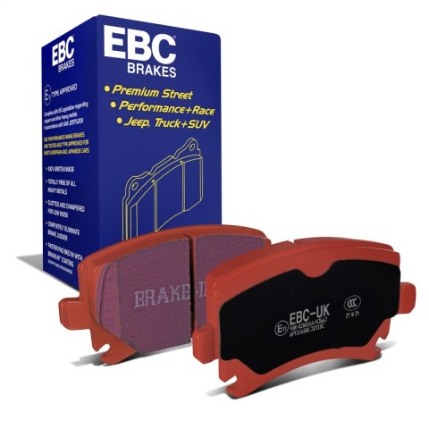 EBC 06-13 Audi A3 2.0 Turbo (Girling rear caliper) Redstuff Rear Brake Pads thumbnail 2