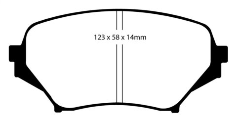EBC 06-15 Mazda Miata MX5 2.0 Redstuff Front Brake Pads thumbnail 1