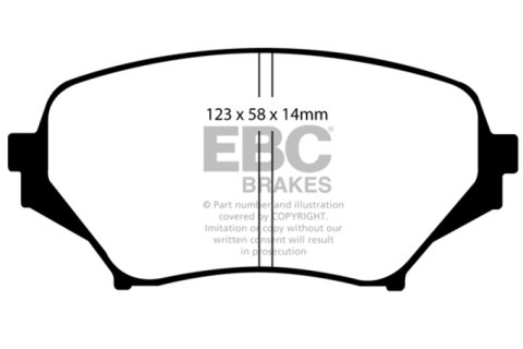 EBC 06-15 Mazda Miata MX5 2.0 Redstuff Front Brake Pads thumbnail 4