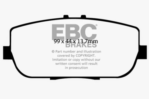 EBC 06-15 Mazda Miata MX5 2.0 Ultimax2 Rear Brake Pads thumbnail 4