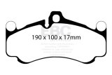 EBC Racing 10-12 Porsche 911 (997) GT3 (Cast Iron Rotors Only) RP-1 Race Front Brake Pads thumbnail 3