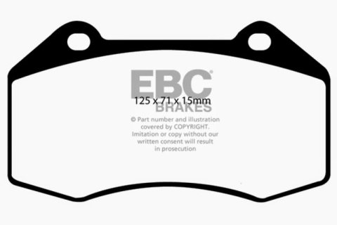 EBC 07-08 Chevrolet Cobalt 2.0 Supercharged (SS) Redstuff Front Brake Pads thumbnail 6