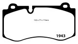 EBC 07-08 Mercedes-Benz CL550 5.5 Yellowstuff Front Brake Pads thumbnail 1