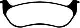 EBC 07-11 Ford Explorer Sport Trac 4.0 Greenstuff Rear Brake Pads thumbnail 6