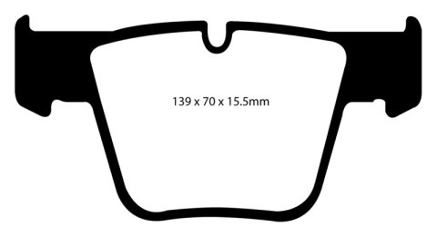 EBC 07-11 Mercedes-Benz CL63 AMG 6.2 Yellowstuff Front Brake Pads thumbnail 1
