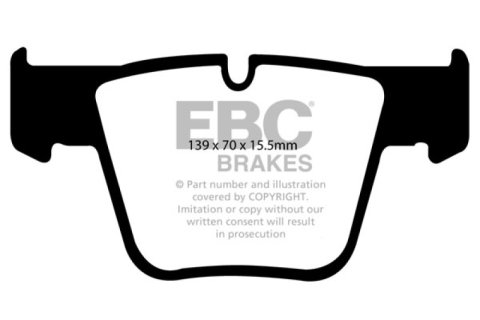 EBC 07-11 Mercedes-Benz CL63 AMG 6.2 Yellowstuff Front Brake Pads thumbnail 4