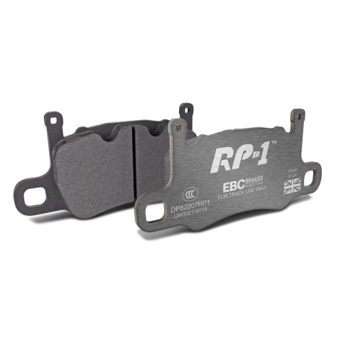 EBC Racing 13-15 Porsche 911 (991) GT3 (Cast Iron Disc Only) RP-1 Race Rear Brake Pads thumbnail 1
