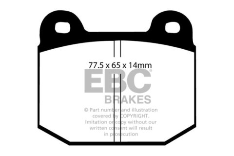 EBC 08+ Lotus 2-Eleven 1.8 Supercharged Redstuff Front Brake Pads thumbnail 3