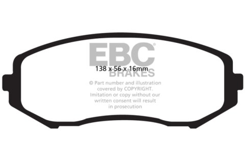 EBC 08+ Suzuki Grand Vitara 2.4 Ultimax2 Front Brake Pads thumbnail 2