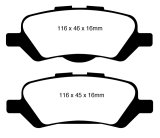EBC 08+ Toyota Venza 2.7 Greenstuff Rear Brake Pads thumbnail 2