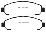 EBC 08+ Toyota Venza 2.7 Yellowstuff Front Brake Pads thumbnail 1