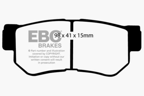 EBC 08-09 Hyundai Azera 3.3 Ultimax2 Rear Brake Pads thumbnail 3