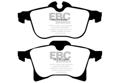 EBC 08-09 Saturn Astra 1.8 Yellowstuff Front Brake Pads thumbnail 6