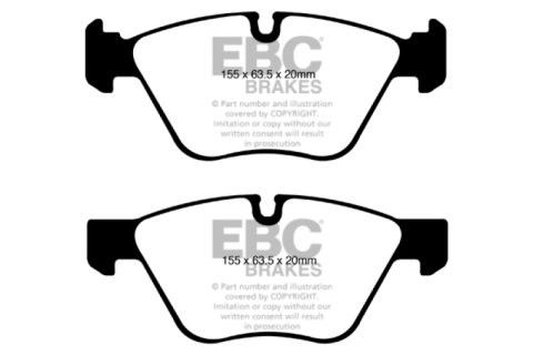 EBC 08-10 BMW 128 3.0 Greenstuff Front Brake Pads thumbnail 4