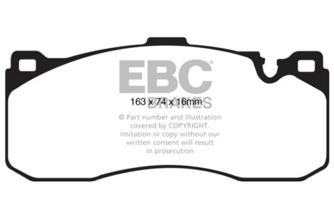 EBC 08-10 BMW 135 3.0 Twin Turbo Greenstuff Front Brake Pads thumbnail 4