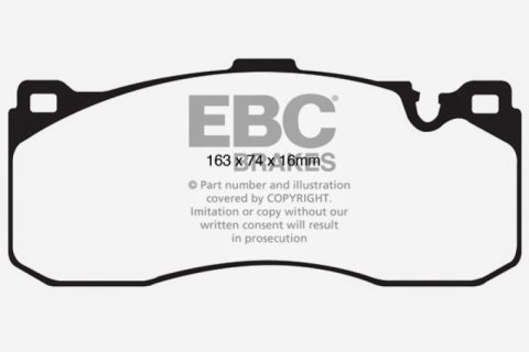 EBC 08-10 BMW 135 3.0 Twin Turbo Greenstuff Front Brake Pads thumbnail 5
