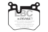 EBC 08-10 BMW 135 3.0 Twin Turbo Yellowstuff Rear Brake Pads thumbnail 5