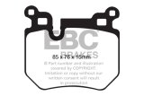 EBC 08-10 BMW 135 3.0 Twin Turbo Yellowstuff Rear Brake Pads thumbnail 6