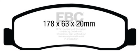 EBC 08-10 Ford F250 (inc Super Duty) 5.4 (2WD) Extra Duty Front Brake Pads thumbnail 1