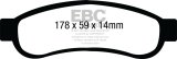 EBC 08-10 Ford F250 (inc Super Duty) 5.4 (2WD) Greenstuff Rear Brake Pads thumbnail 3