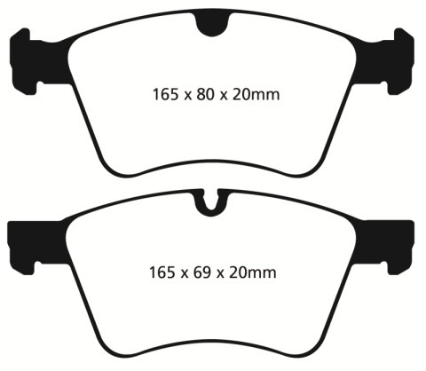 EBC 08-10 Mercedes-Benz GL320 3.0 TD (373mm Front Rotors) Greenstuff Front Brake Pads thumbnail 1