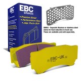 EBC 04-05 Mitsubishi Lancer Evo 8 2.0T (FQ400 w/Alcon Caliper) Yellowstuff Front Brake Pads thumbnail 1