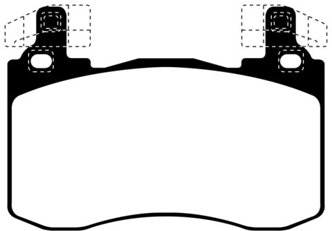 EBC 2019+ Genesis G70 2.0T (Brembo) Yellowstuff Front Brake Pads thumbnail 2