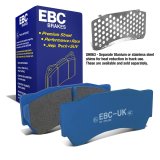 EBC 04-05 Mitsubishi Lancer Evo 8 2.0T (FQ400 w/Alcon Caliper) Bluestuff Front Brake Pads thumbnail 1